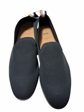 BOSS Hugo Boss Dale Black Recycled Knit Loafer REPREVE Made in Italy 8.5